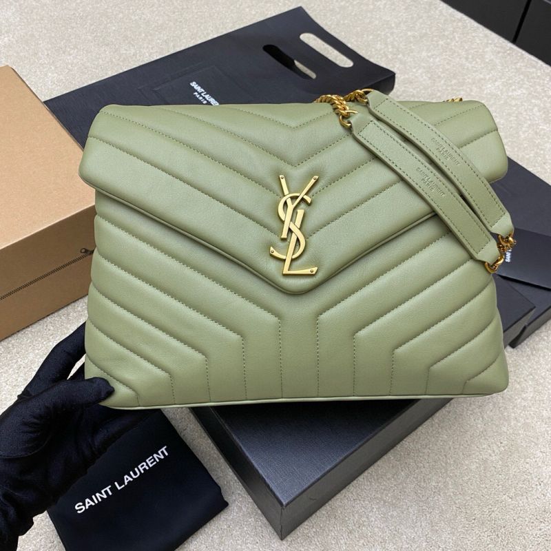 Saint Laurent Loulou Small Bag-Green