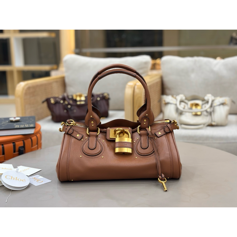 Große Tasche von Chloe Paddington-Mustang Brown