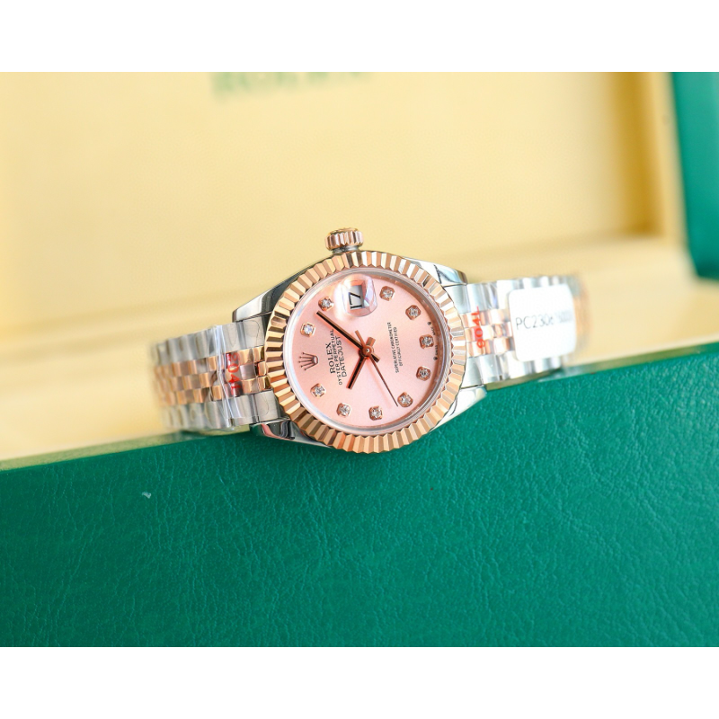 Rolex Lady Datejust 28mm, 31mm, Oystersteel, Diamonds , 18k rose gold