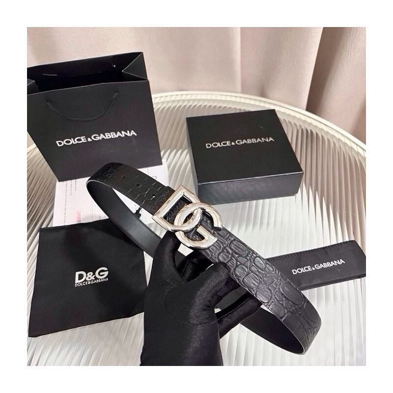 Dolce Gabbana Leder Gürtel 3.5cm