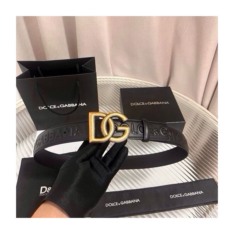 Dolce Gabbana Leder Gürtel 4.0cm