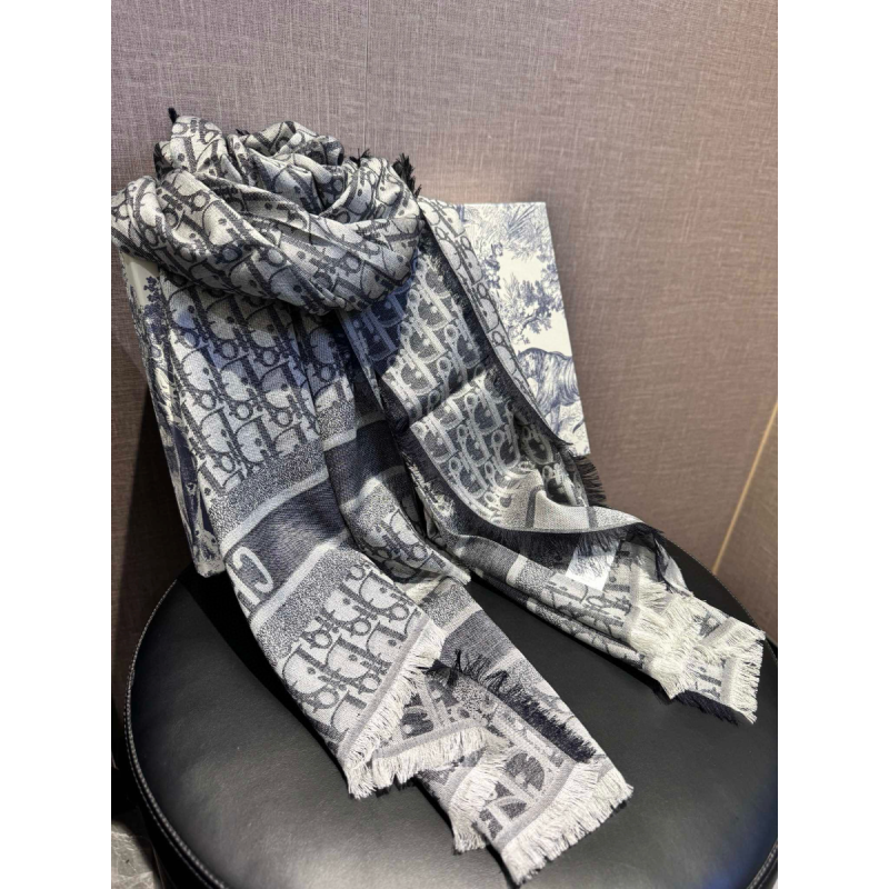 Dior Silk and Cashmere Shawl/Scarf
