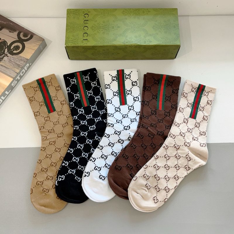 Gucci socks ( 5 pairs)