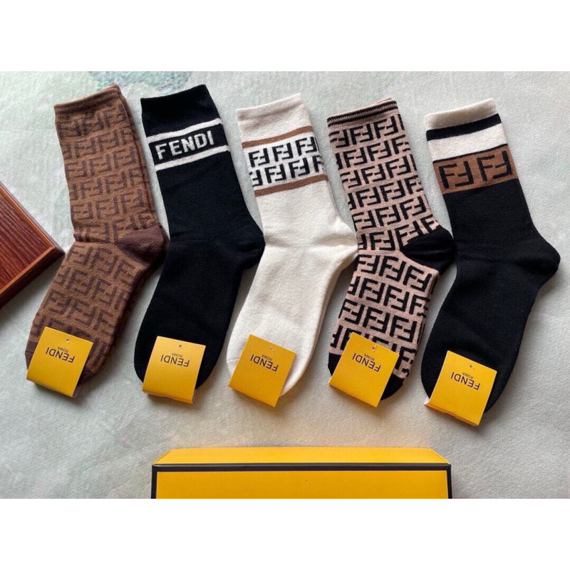 Fendi socks ( 5 pairs)