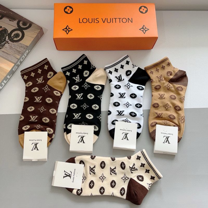LV Socks ( 5 pairs)