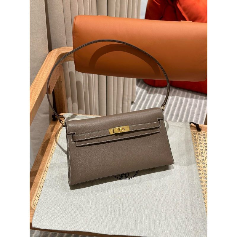Hermes Kelly Elan Shoulder Bag-Etoupe 