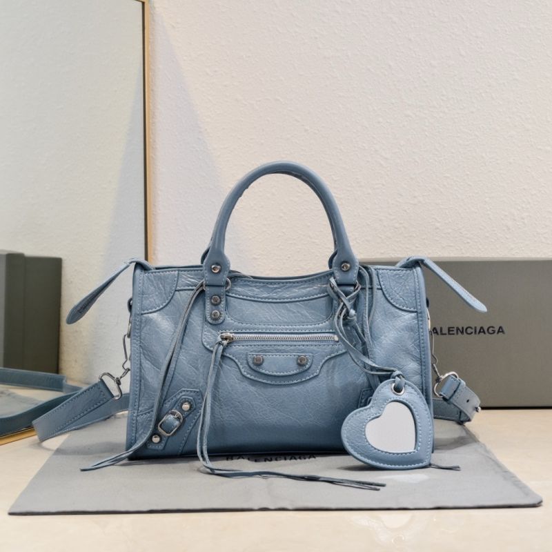 Balenciaga Le City kleine Tasche-Light blue