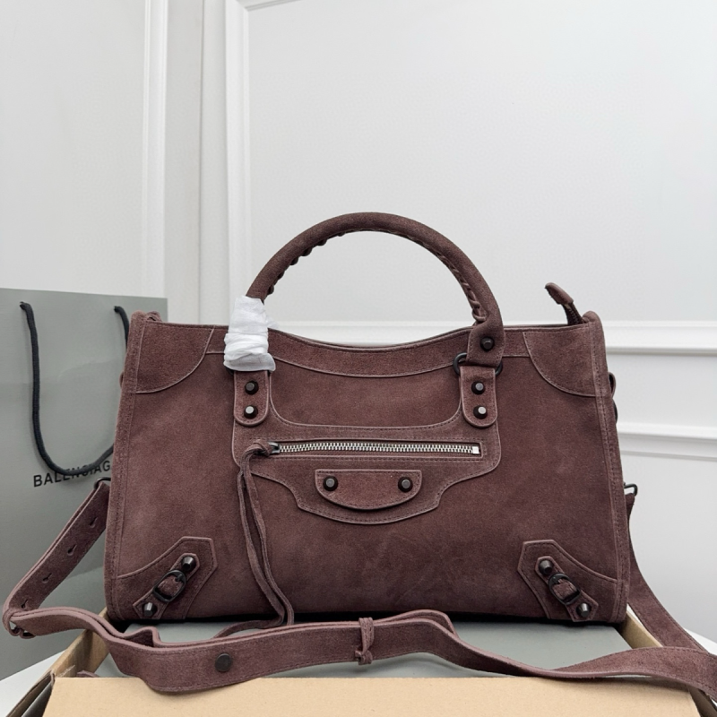 Balenciaga Le City mittlere Tasche-Light Espresso