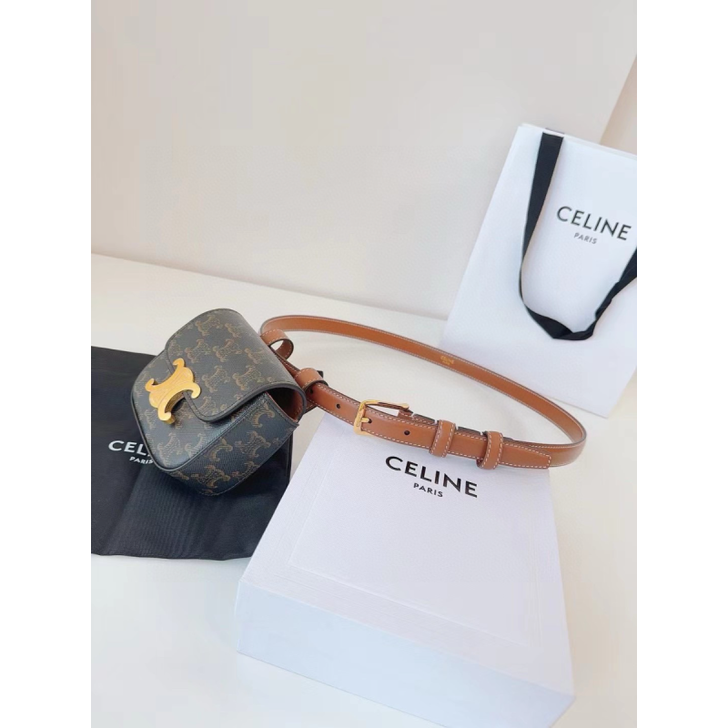 Celine Gürtel Triomphe Mini with Pouch 
