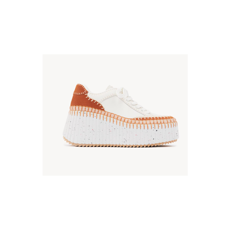 Chloe Name Wedge Sneaker, Size 35-41