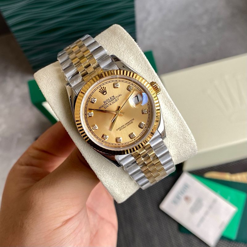 Rolex Datejust 36mm, 41mm, Oystersteel, Diamonds + 18K gold