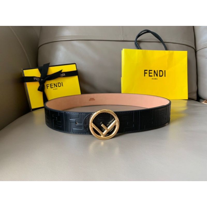 Fendi Leather Belt 4.0cm