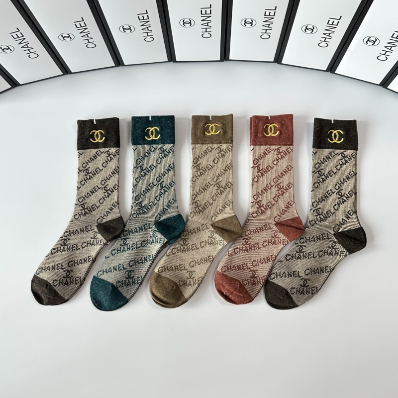 Chanel socks (5 pairs)