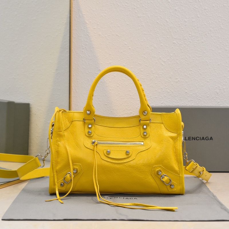 Balenciaga Le City kleine Tasche-Citrus