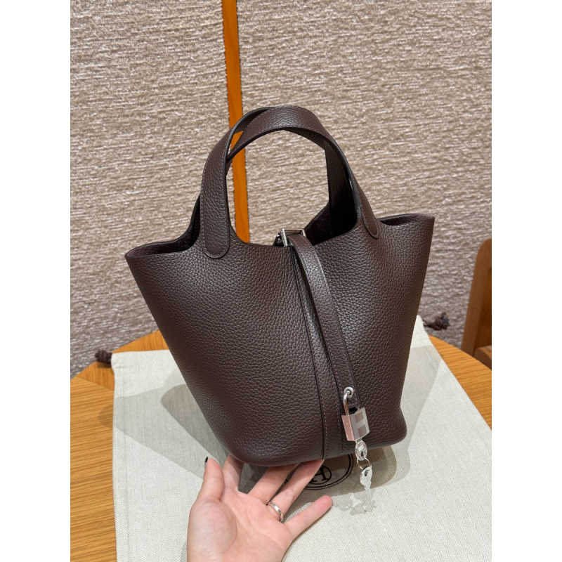 Hermes Tasche Picotin Lock 18/22-Chocolate