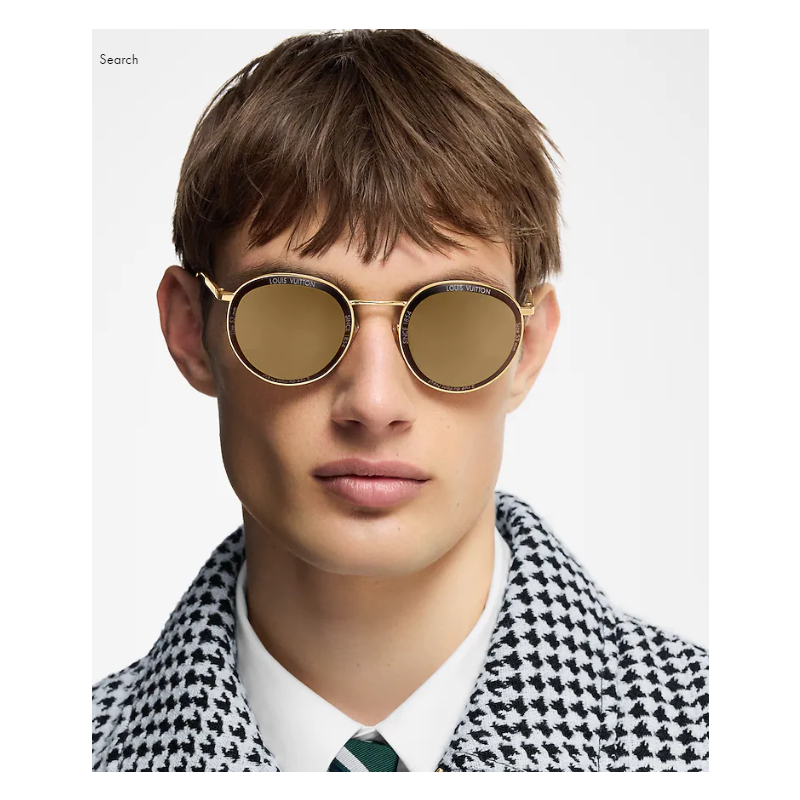 LV Super Vision Metal Round Sunglasses